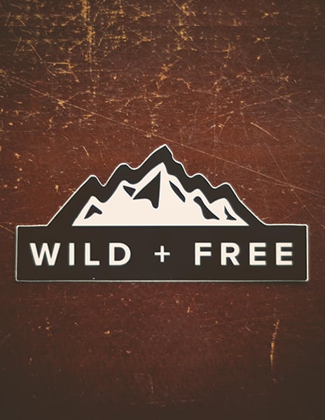 Wild and Free Sticker Decal
